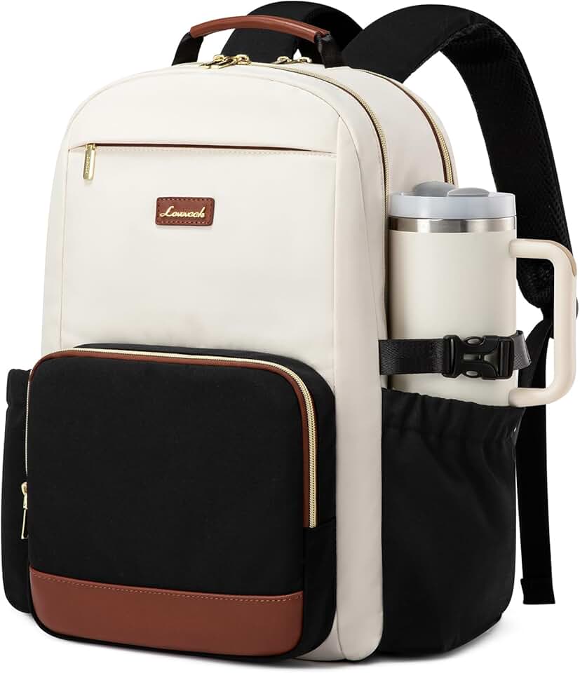 Women’s 15.6-Inch Waterproof Laptop Backpack with Pouch