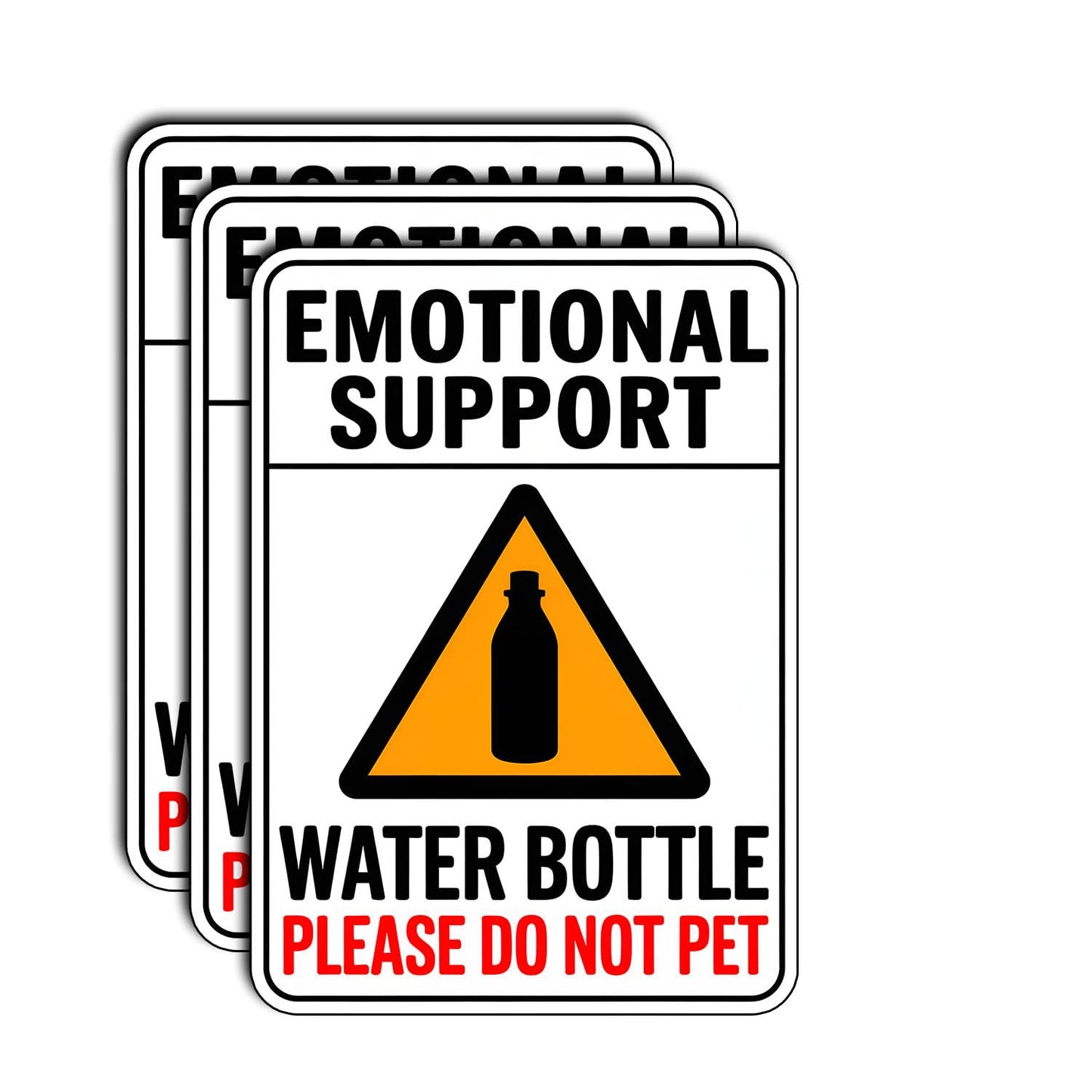 Funny Do Not Pet Water Bottle Sticker