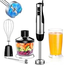 Handheld 5-in-1 Immersion Blender with 12 Speeds