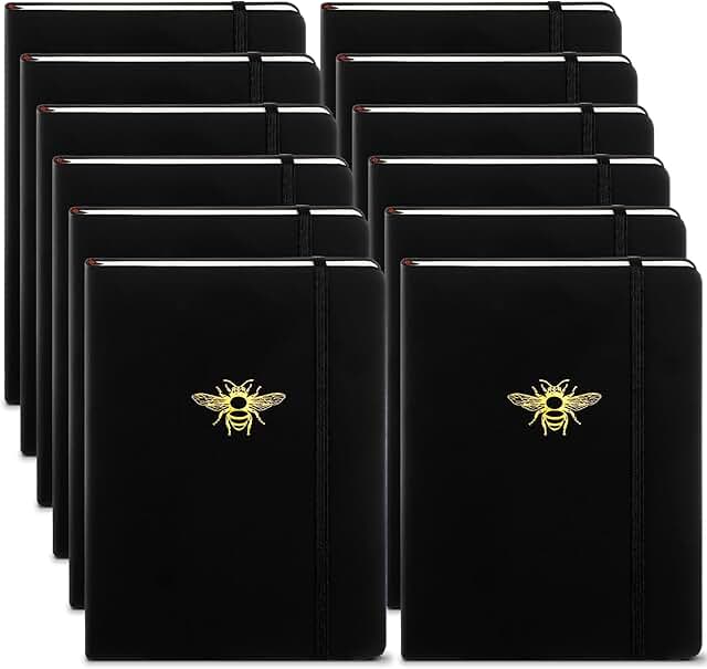 Black Bee Journals Set for Writing and Organization