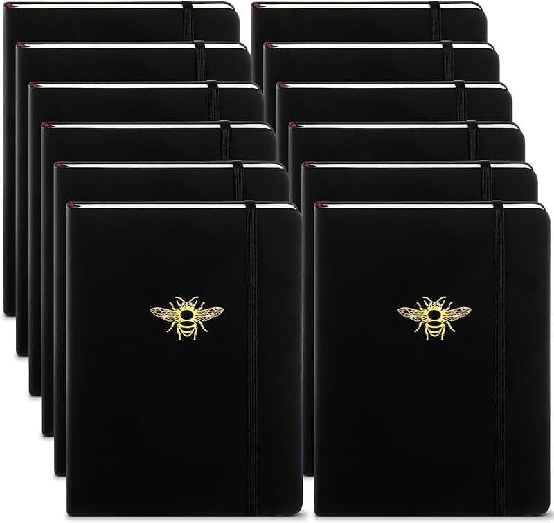 Black Bee Journals Set for Writing and Organization