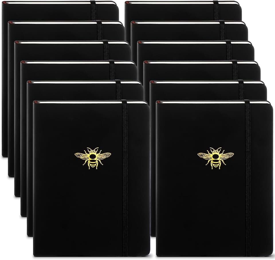 Black Bee Journals Set for Writing and Organization
