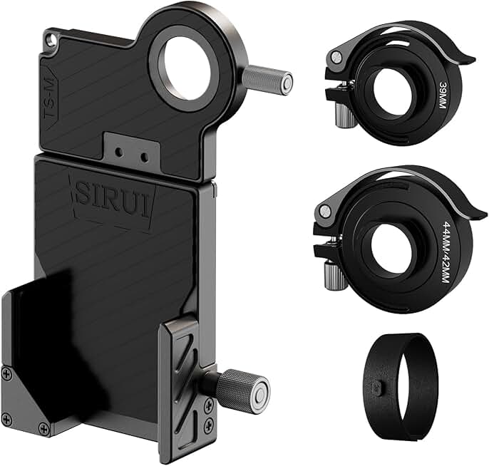 Phone adapter for spotting scopes and binoculars