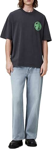 Men's Black Short Sleeve Crew Neck Shirt