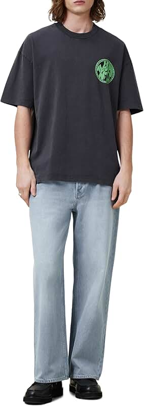 Men's Black Short Sleeve Crew Neck Shirt