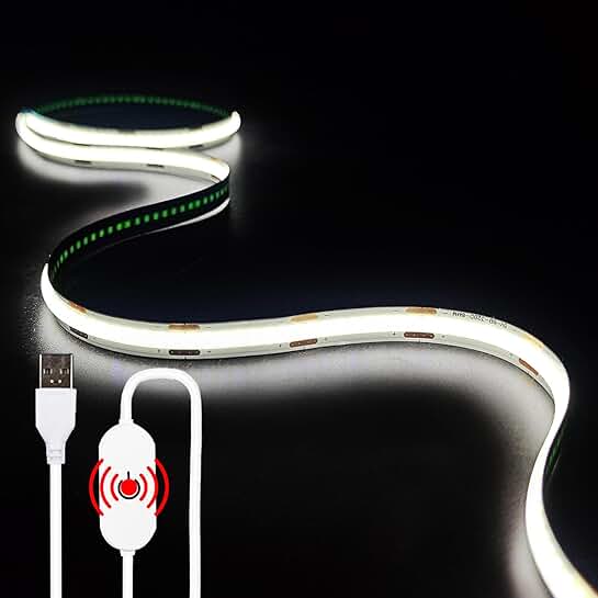 6000K White USB LED Light Strip for TV and Bedroom