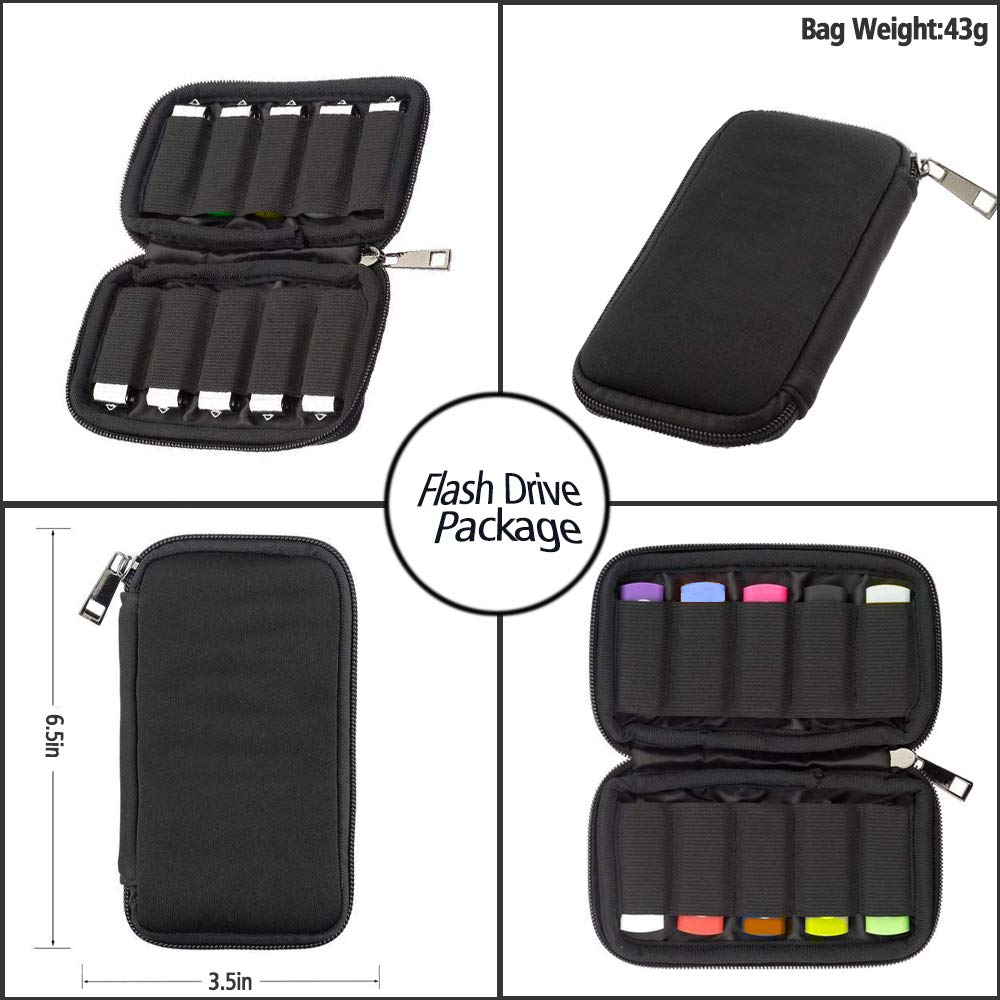 Flash Drive Case USB Storage Case USB Holder Storage Bag for USB Flash Drive Electronic Accessories Organizer for USB Flash Drive, USB Case, Thumb Drive Caes, Jump Drive Case, USB Organizer