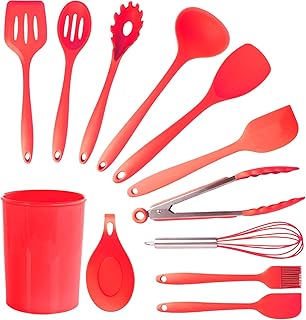 12-Piece Silicone and Wood Cooking Utensil Set