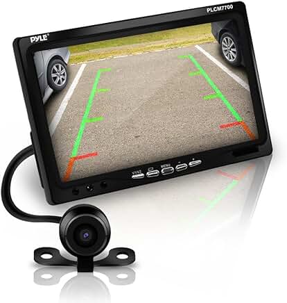 Rear View Car Camera with Night Vision and 7" Screen