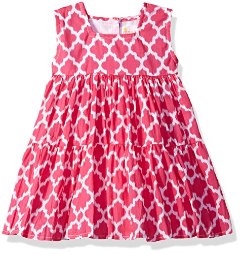 Baby Girls' Jali Ikat Gypsy Dress, Pink, 3-6 Months