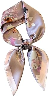 Lightweight Satin Silk Hair and Bag Scarf for Women