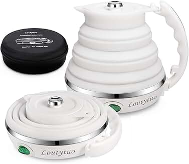 Ultrathin Food Grade Silicone Travel Foldable Electric Kettle