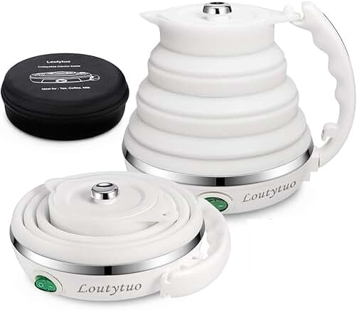 Ultrathin Food Grade Silicone Travel Foldable Electric Kettle
