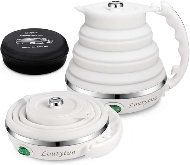 Ultrathin Food Grade Silicone Travel Foldable Electric Kettle