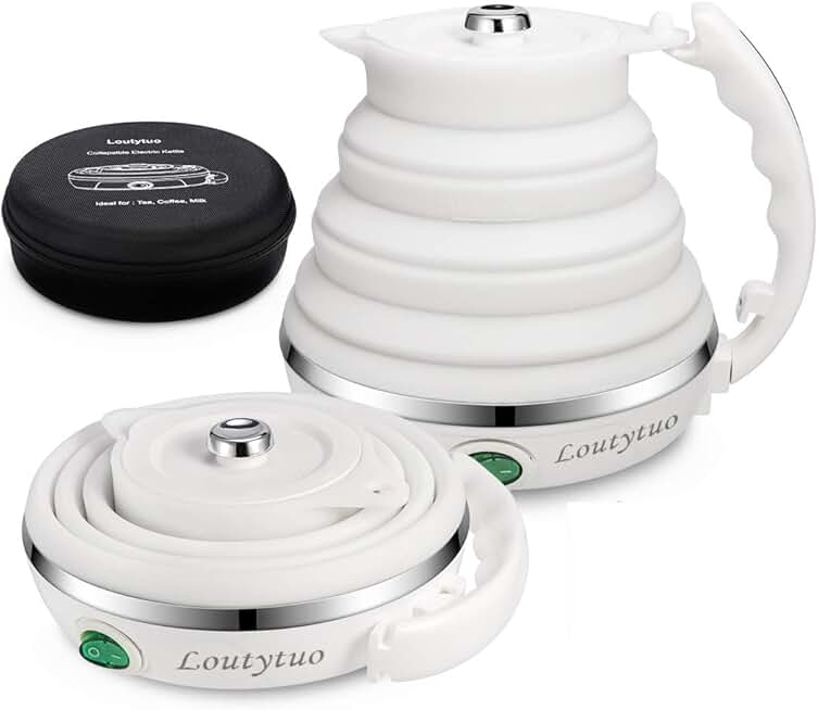 Ultrathin Food Grade Silicone Travel Foldable Electric Kettle