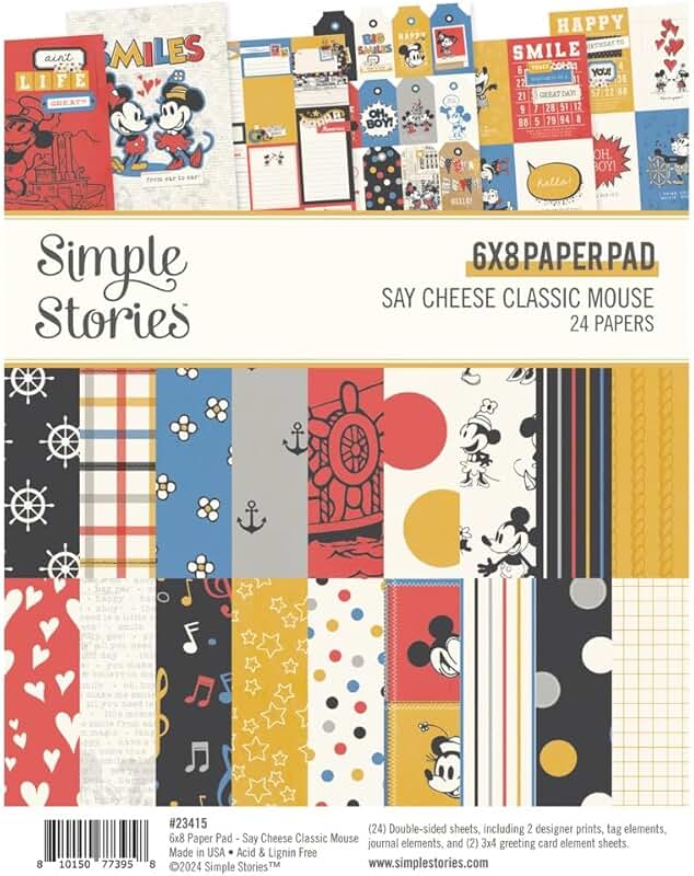 Double-sided paper pad, 6x8 inches, 24 sheets