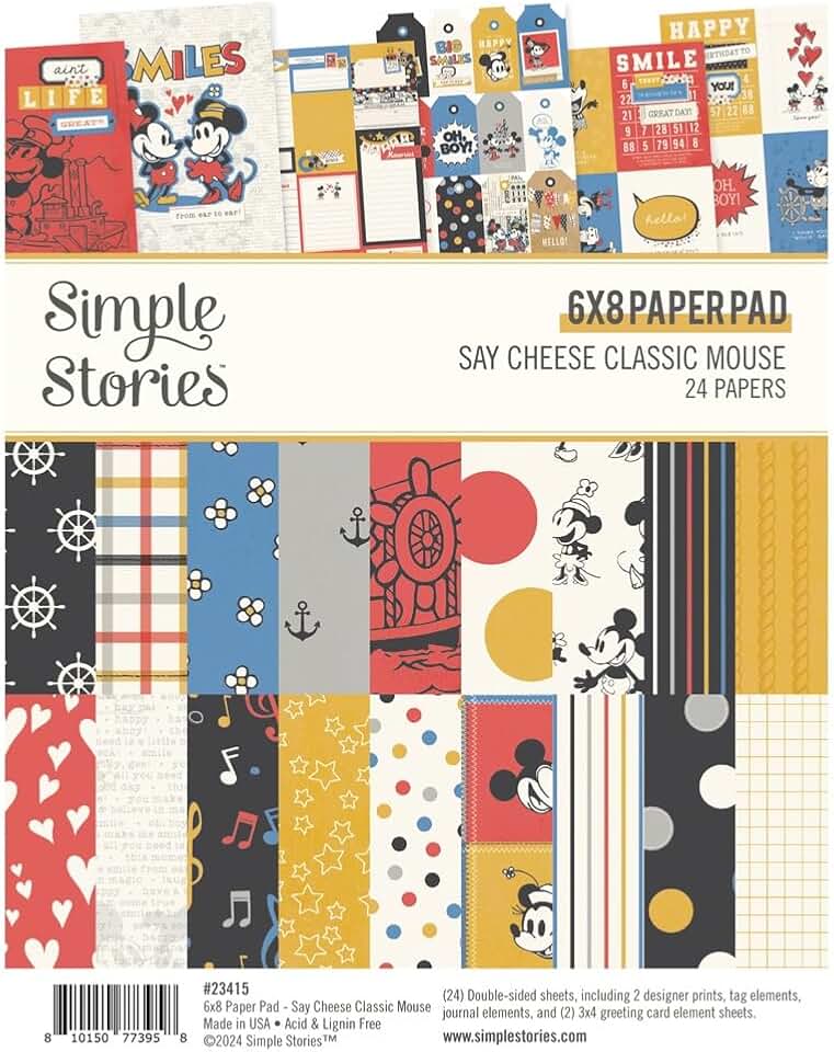 Double-sided paper pad, 6x8 inches, 24 sheets