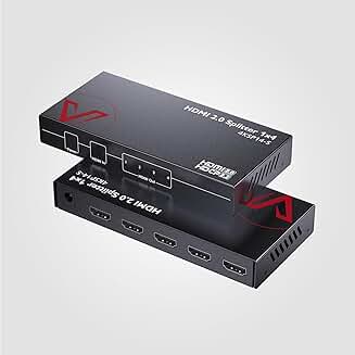 4K/1080p HDMI 2.0 Splitter with HDR and 3D