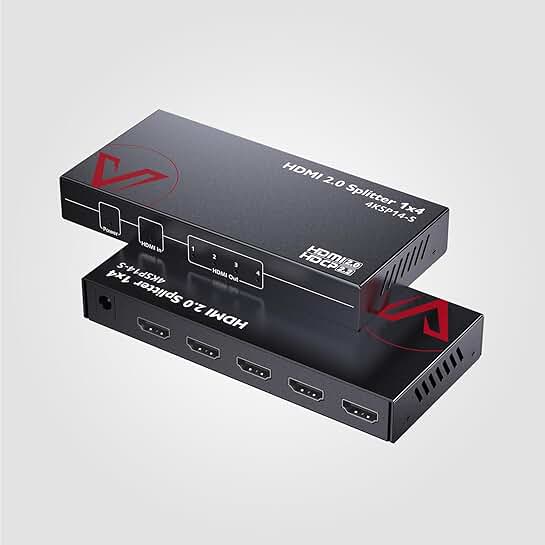 4K/1080p HDMI 2.0 Splitter with HDR and 3D