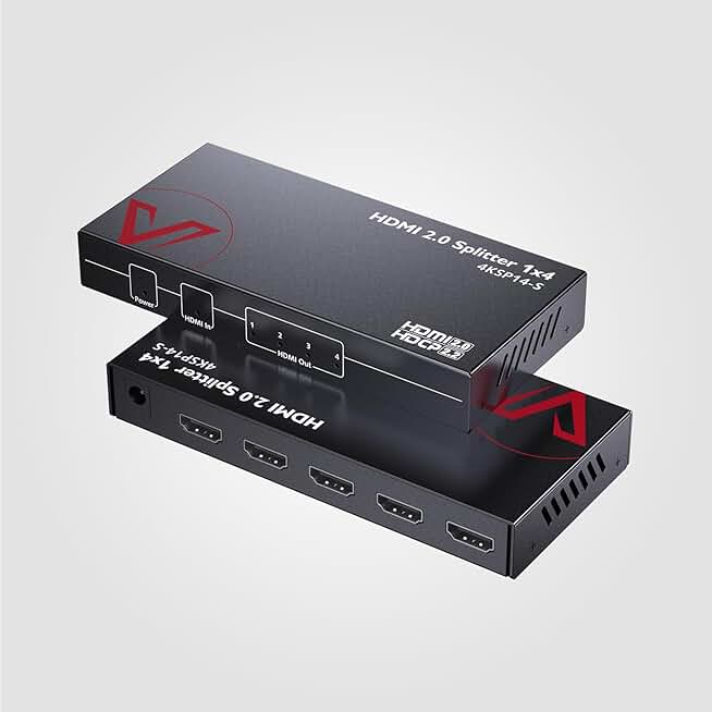 4K/1080p HDMI 2.0 Splitter with HDR and 3D