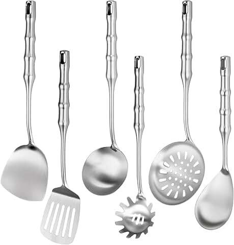 6-Piece Stainless Steel Cooking Utensil Set