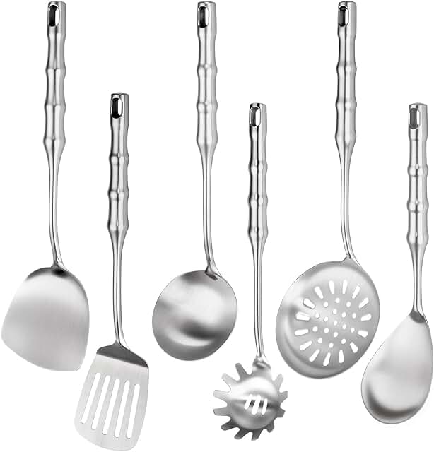 6-Piece Stainless Steel Cooking Utensil Set
