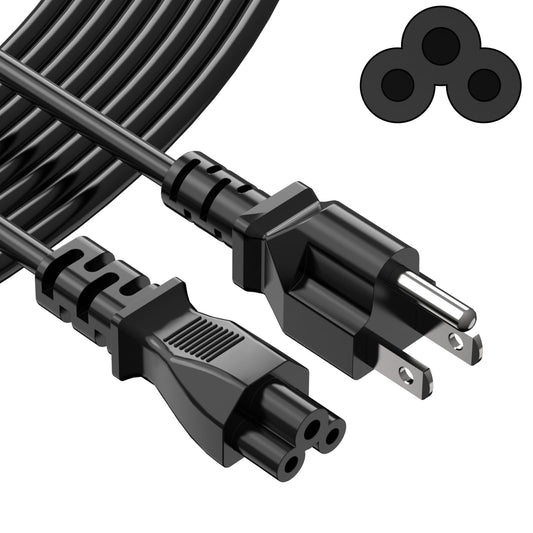 3-Prong 6Ft Laptop Power Cord for Various Devices