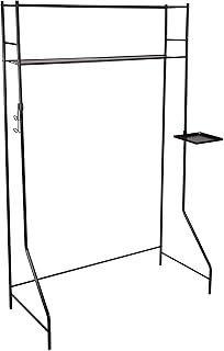 Multi-Use Space Saver Rack with Shelves and Hooks