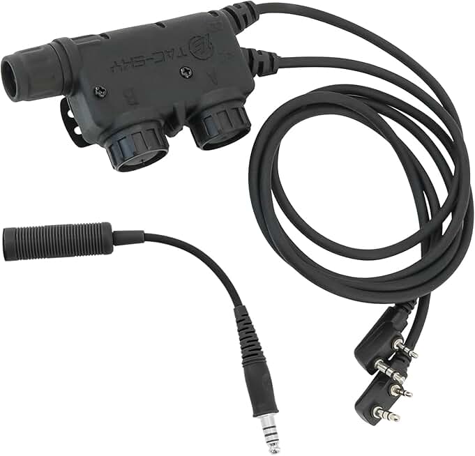 V2 U94 Tactical Headset with Dual PTT and 2-Pin Connector