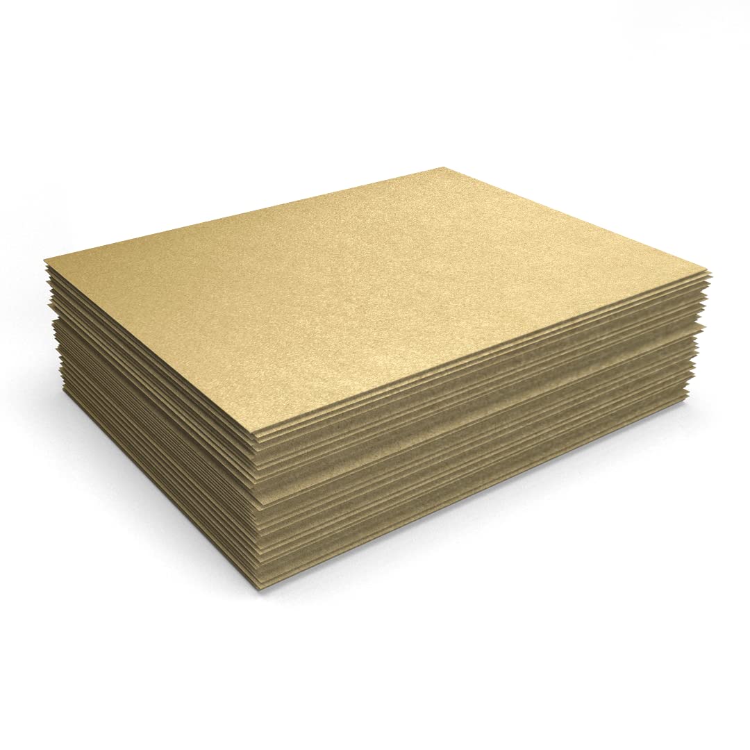 Blonde Metallic Letter Paper, 8.5 x 11, 80lb, 50 sheets