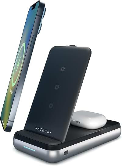 Wireless Charging Stand and Power Bank Combo