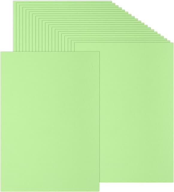 Light Green Colored Cardstock Paper, 100 Sheets, A4, 230GSM