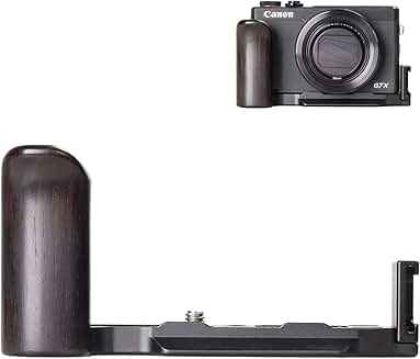Grip and mounting plate for G7X Mark III camera