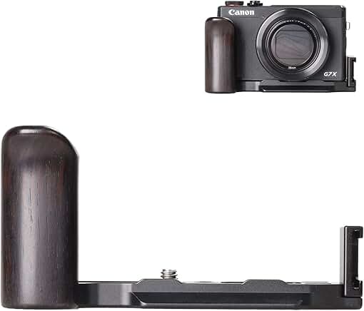 Grip and mounting plate for G7X Mark III camera