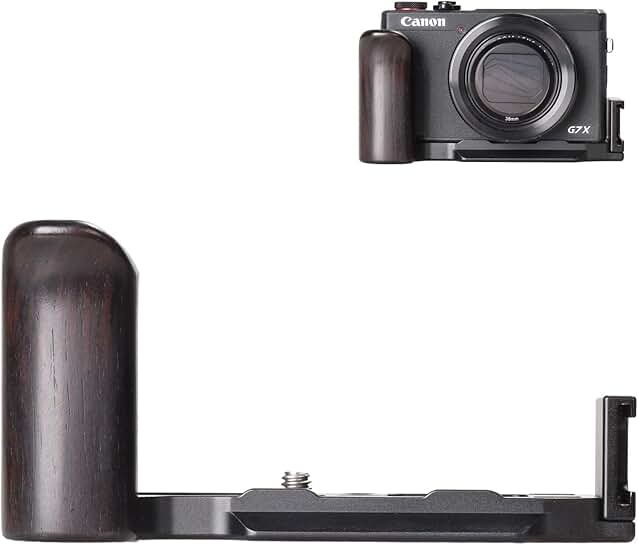 Grip and mounting plate for G7X Mark III camera