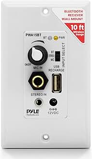 In-Wall Bluetooth Audio Receiver with Built-In Amplifier