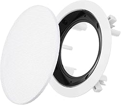 White 4-Inch Ceiling Speaker Grille and Cover