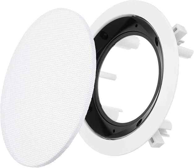 White 4-Inch Ceiling Speaker Grille and Cover