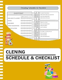 Household Cleaning Schedule and Checklist Planner