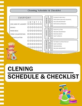 Household Cleaning Schedule and Checklist Planner