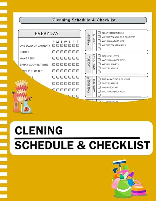 Household Cleaning Schedule and Checklist Planner