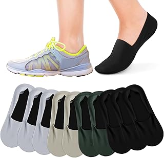 10 Pairs of No Show Thin Ice Silk Socks for Men and Women