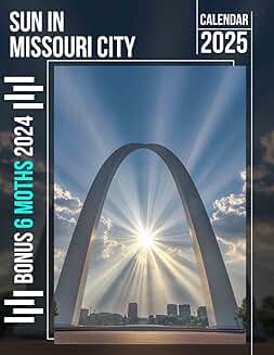 Missouri City Sunlight Calendar for 2025