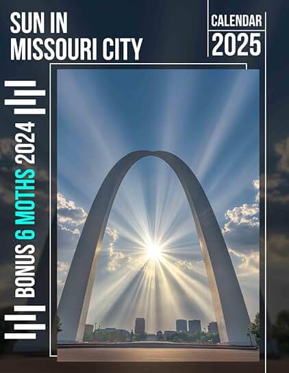 Missouri City Sunlight Calendar for 2025