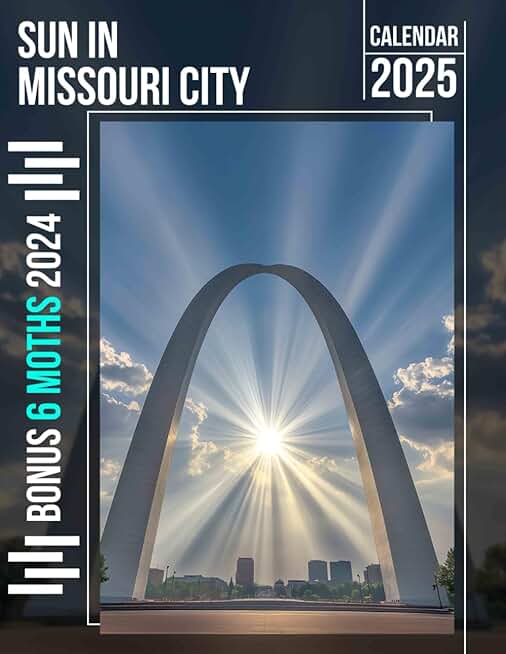 Missouri City Sunlight Calendar for 2025