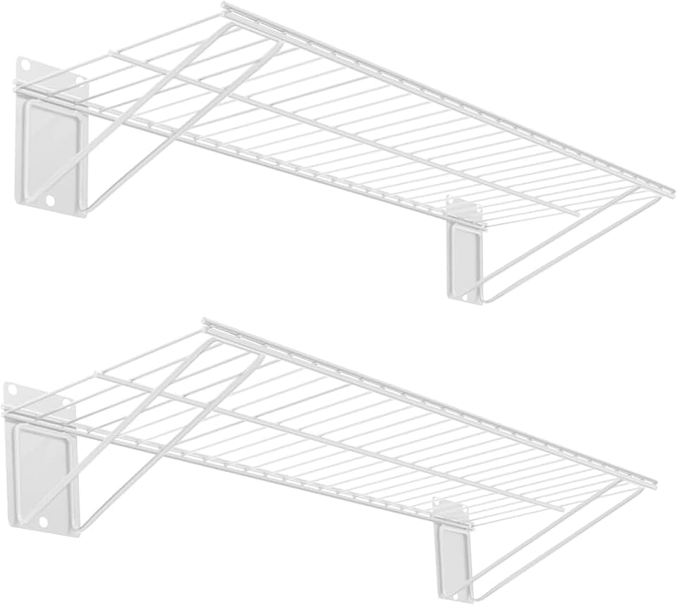 Heavy Duty Wall Shelves, 24x11 inches, 2-pack