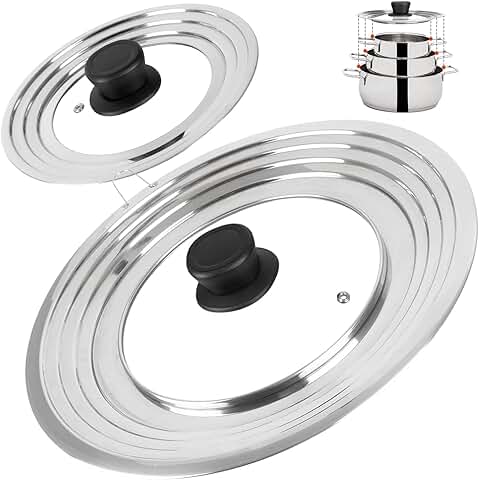 Universal tempered glass lids for various cookware sizes