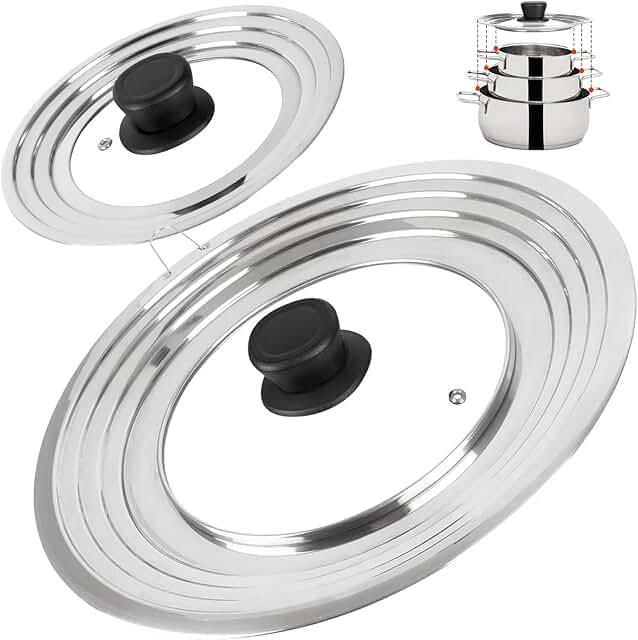 Universal tempered glass lids for various cookware sizes