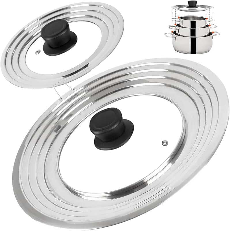 Universal tempered glass lids for various cookware sizes