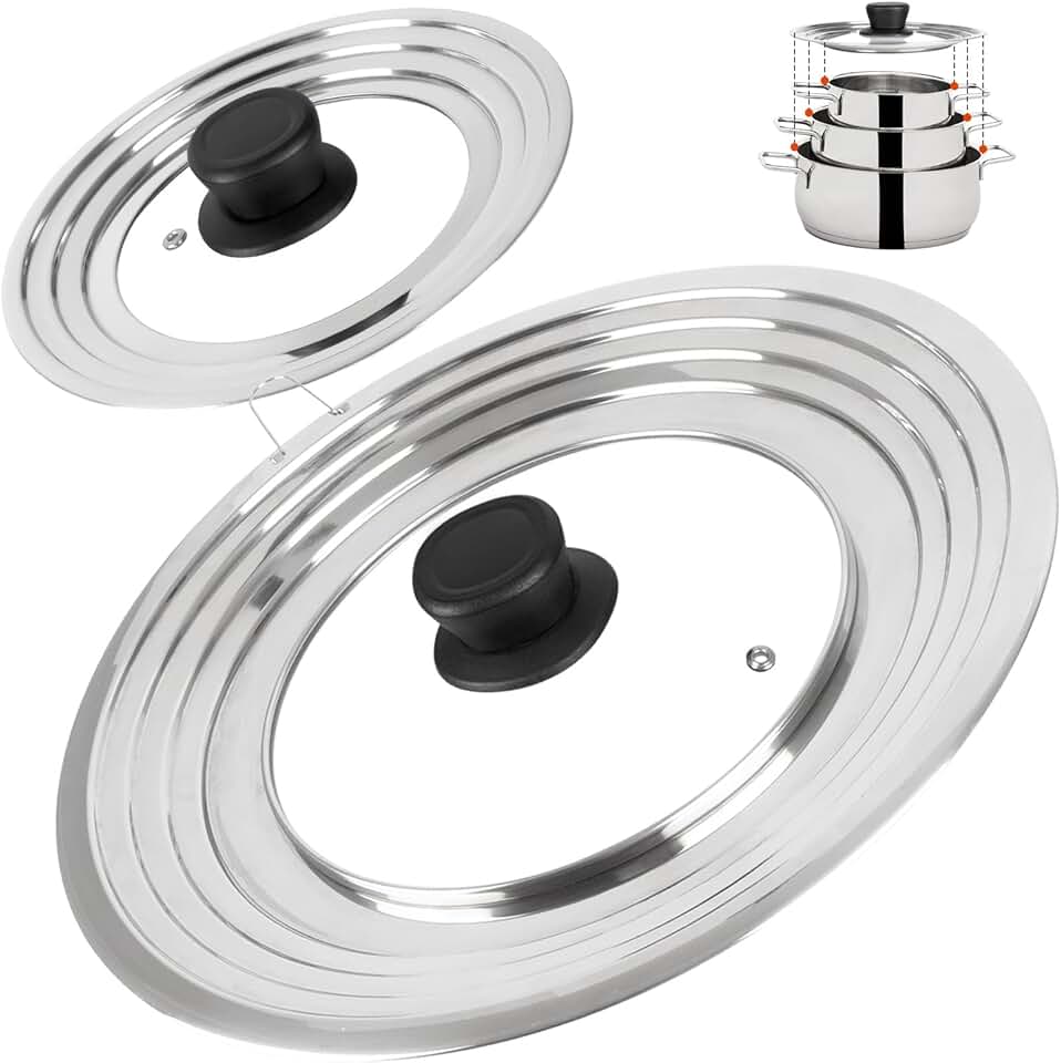 Universal tempered glass lids for various cookware sizes
